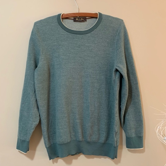 Loro Piana Virgin Wool and Cashmere Crewneck - Picture 5 of 15